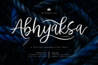 Abhyaksa: A Luxurious Script Font That Elevates Real Small Business Branding