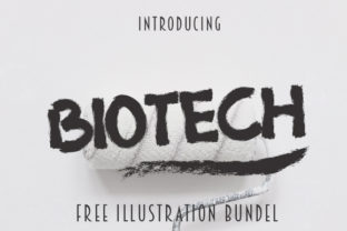 Biotech: A Bold Hand-Painted Typeface for Digital Impact