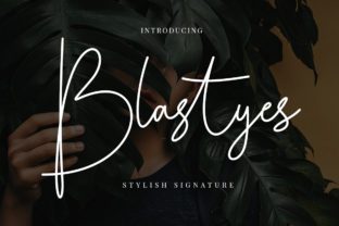 Blastyes: A Realistic Script Font for Polished Digital Branding