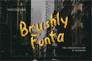 Brushly Fonta: A Bold Handwritten Font for Modern Web Design