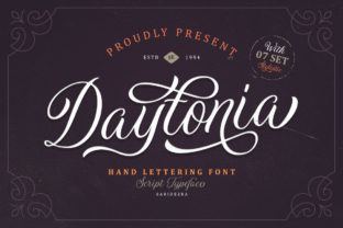Daytonia: A Handmade Script Font for Editorial Identity