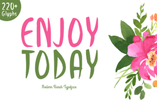 Enjoy Today: A Modern Script Font for Digital Branding