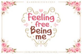 Feeling Free Being Me: A Playful Script Font for Editorial Design