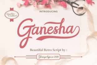Ganesha: A Luxurious Script Typeface for Digital Branding
