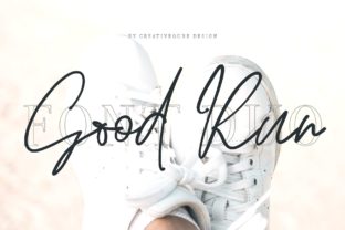Good Run Duo: A Handwritten Script + Outline Serif Font for Makers
