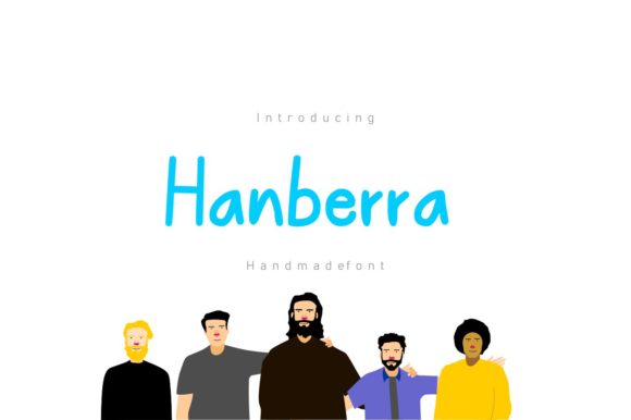 Hanberra Font: A Casual Script for Handmade Labels & Printables