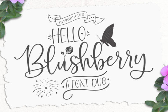 Hello Blushberry Duo: A Playful Script Font for Thoughtful Editorial Moments