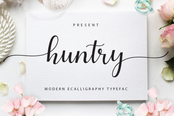 Huntry Font: A Bold Handwritten Typeface for Memorable Branding