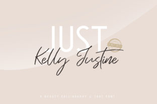 Just Kelly Justine Duo: A Thoughtful Script + Sans Font Pair for Real Branding