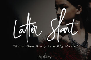 Latter Slant: A Classy Script Font for Handmade Brands