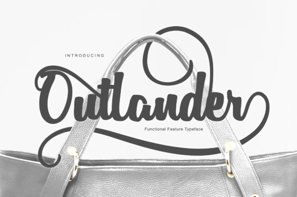 Outlander Font: Bold Swashes for Handmade Labels & Printables