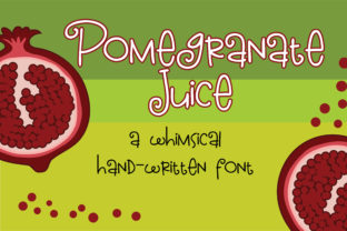 Pomegranate Juice: A Whimsical Script Font for Editorial Charm