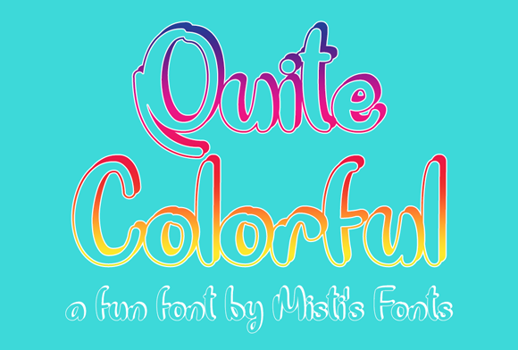 Quite Colorful: A Playful Script Font for Editorial Charm