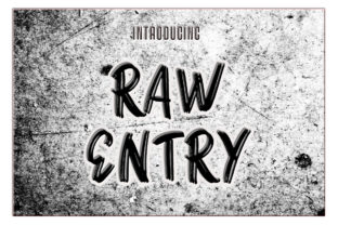 Raw Entry: A Handwritten Font That Feels Like a Thoughtfully Written Note