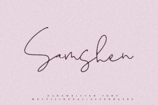 Samshen: A Modern Handwritten Font for Crafters & Sellers