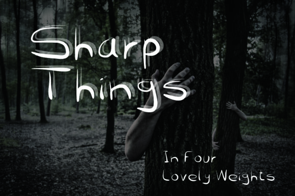 Sharp Things: A Dark Halloween Script Font with Unexpected Warmth