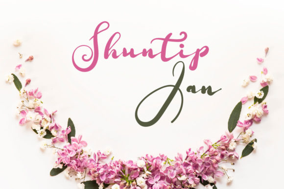 Shuntip Jan: A Light Handwritten Font for Polished Digital Branding