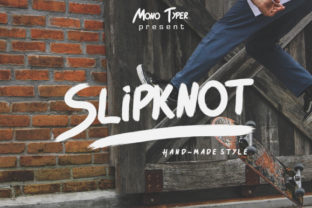 Slipknot: A Hand-Painted Script Font That Feels Like a Real Brushstroke