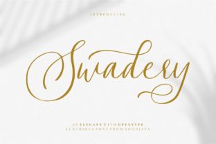 Swadery: A Luxury Script Font for Real Business Branding