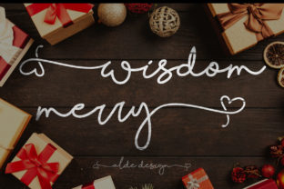 Wisdom Merry: A Classy Script Font for Handmade Labels & Printables