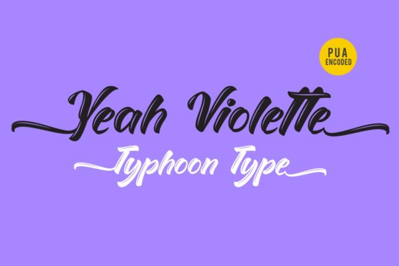 Yeah Violette: A Distinctive Script Font for Small Business Branding
